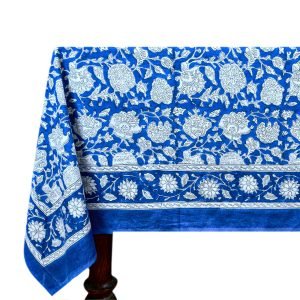 Handcrafted Cotton Tablecloth – Ethnic Block Print Rectangle HG-5006