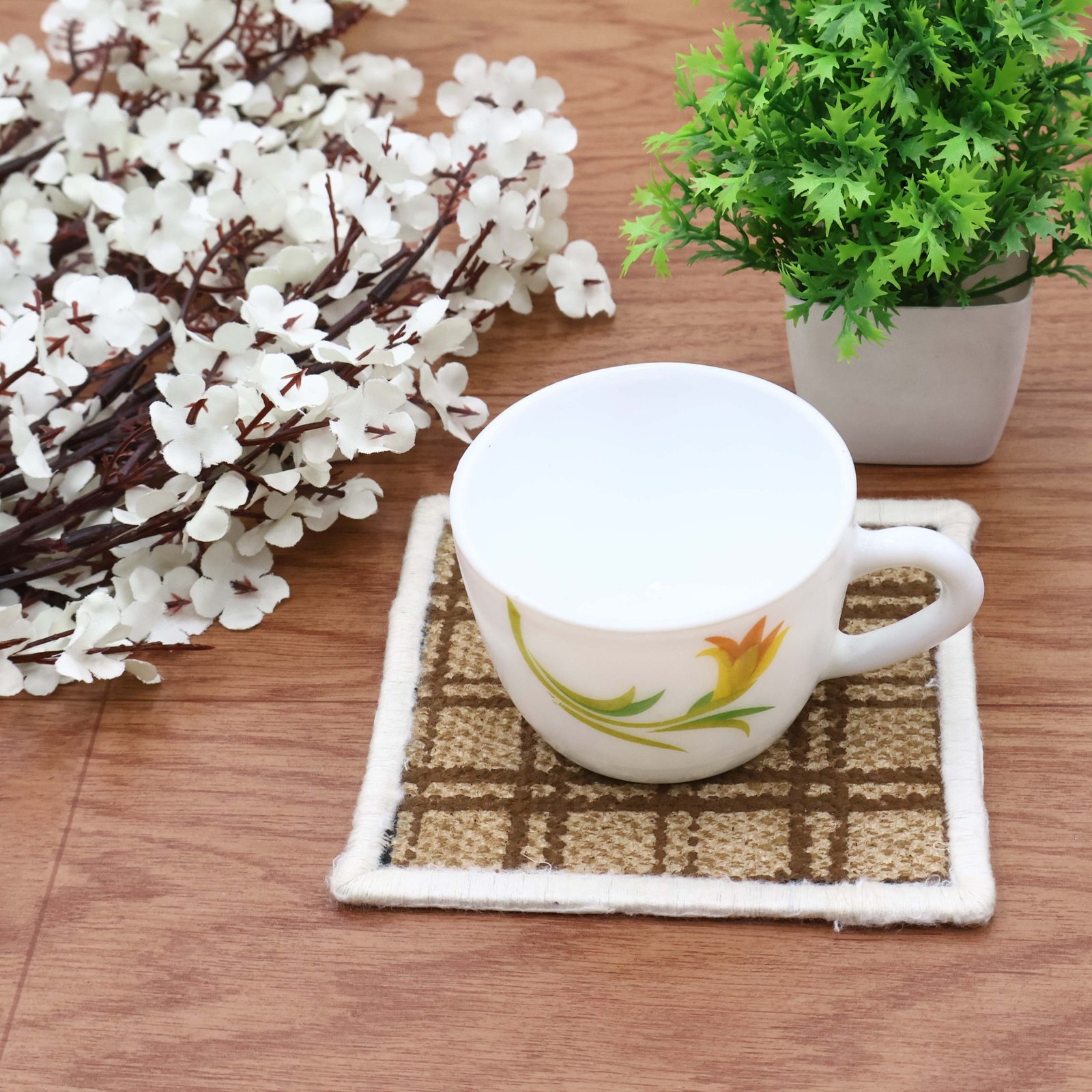 Soft Cotton Hand Block Print Coasters HG-CO-13 - Image 3