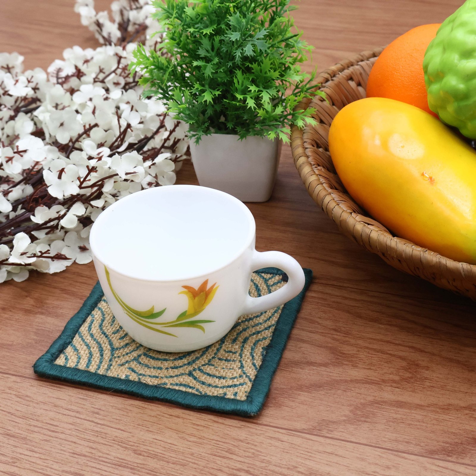 Traditional Hand Block Printed Coasters HG-CO-14 - Image 4