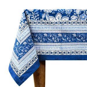 Handcrafted Cotton Tablecloth – Ethnic Block Print Rectangle - HG-5001
